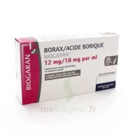 Borax/acide Borique Biogaran 12 Mg/18 Mg/ml, Solution Pour Lavage Ophtalmique En Récipient Unidose à Saintes